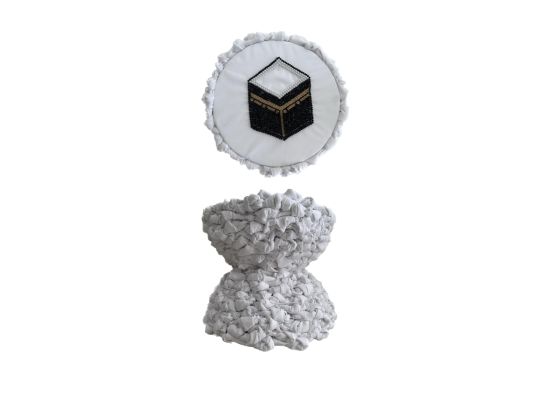 Title: Pray in Your Homes Work Size: 25x22 cm Medium: Embroidery on fabric